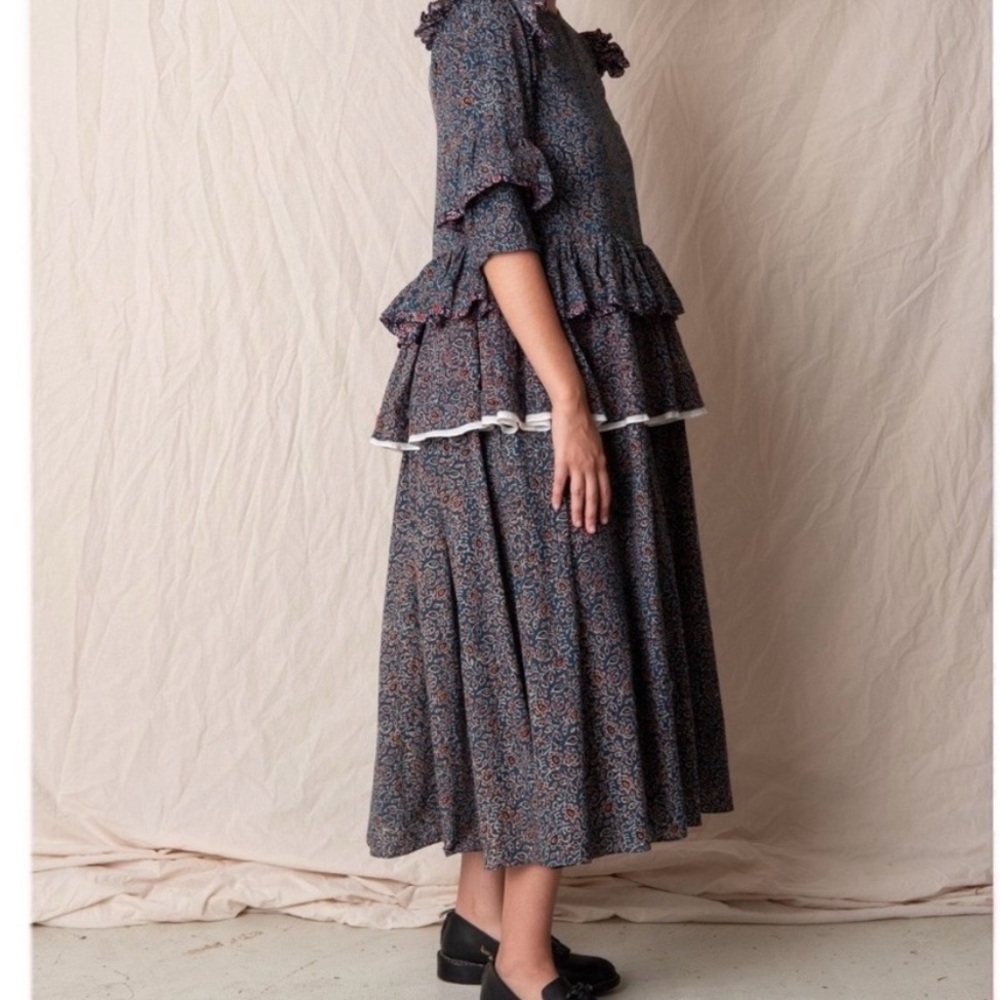NWT Story MFG tulsi dress in Indigo Ajrakh - Picture 2 of 6